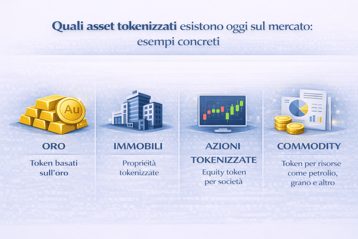 Quali asset tokenizzati esistono oggi sul mercato : esempi concreti