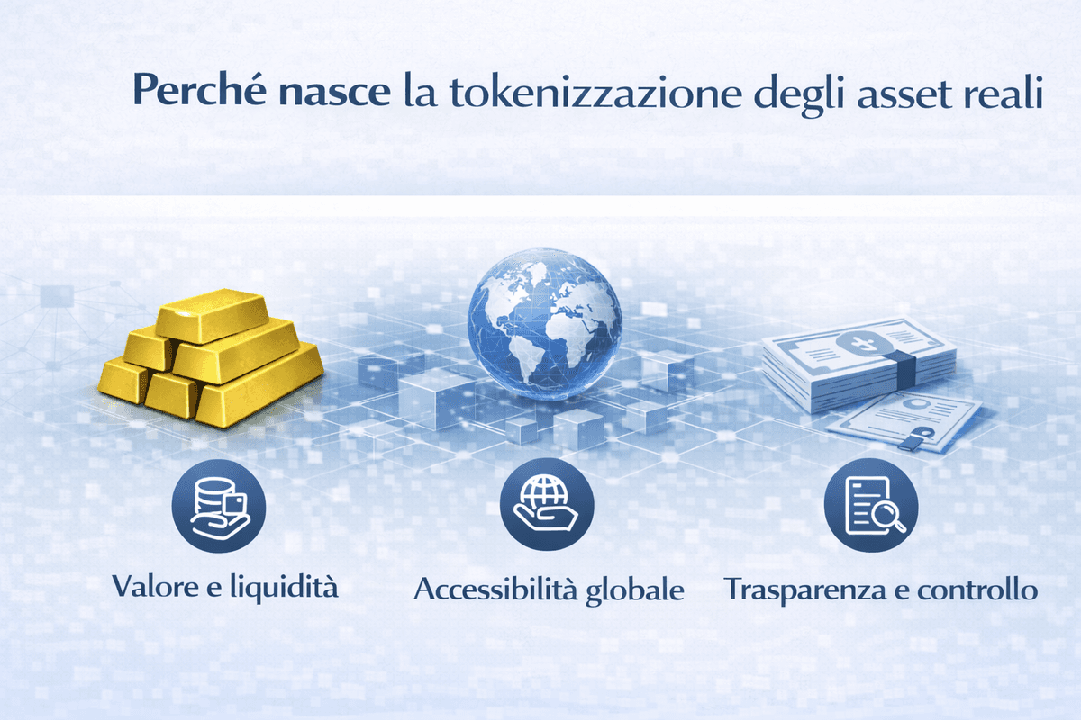Perché nasce la tokenizzazione degli asset reali