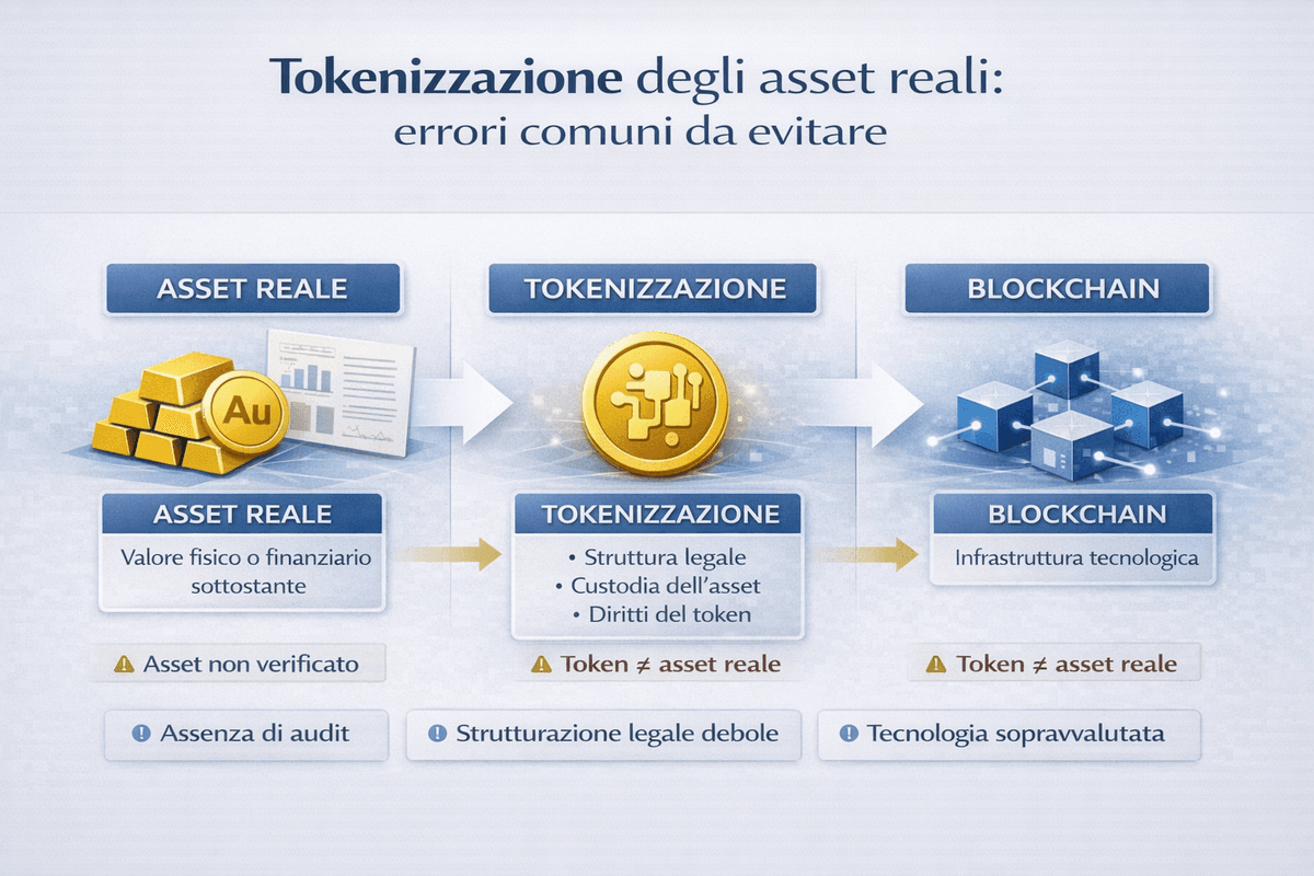Tokenizzazione degli asset reali: errori comuni da evitare