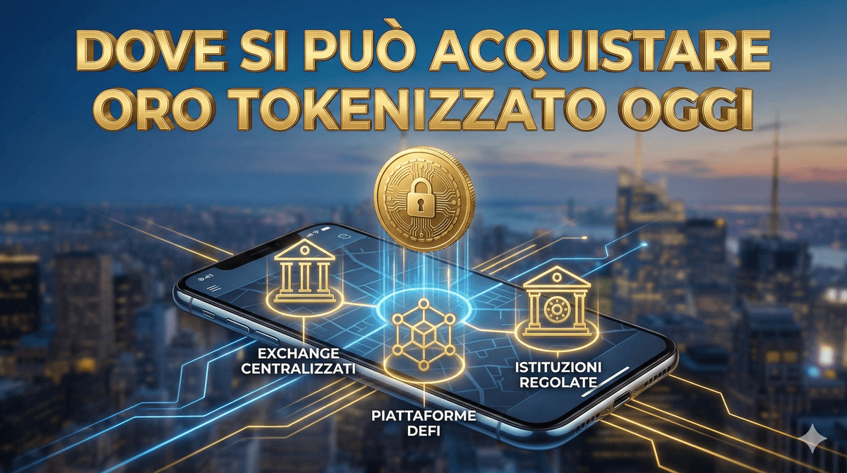 Dove si può acquistare oro tokenizzato oggi