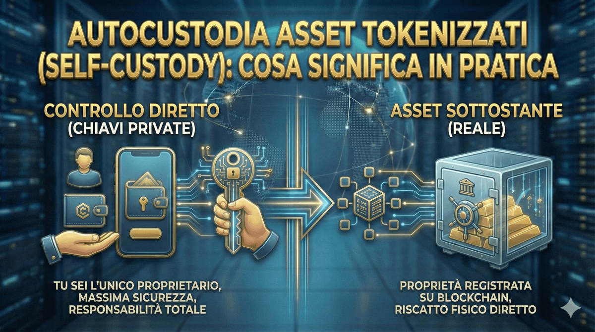 Autocustodia asset tokenizzati (self-custody): cosa significa in pratica