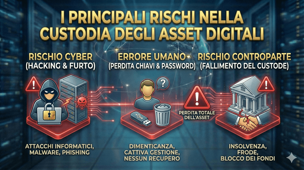 I principali rischi nella custodia degli asset tokenizzati