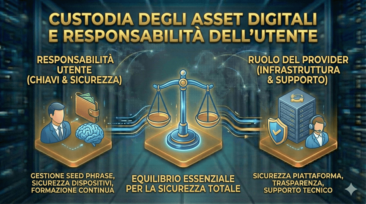 La responsabilità dell’utente nella custodia degli asset reali tokenizzati