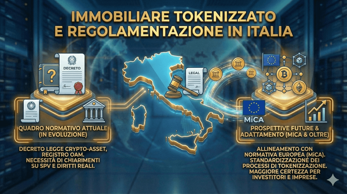 Immobiliare tokenizzato è regolamentato in Italia?