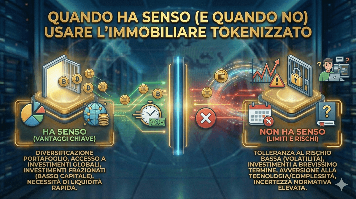 Quando ha senso (e quando no) usare l’immobiliare tokenizzato
