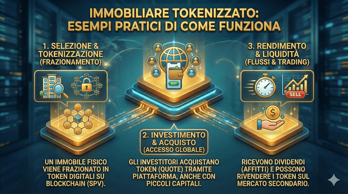 Come funziona la tokenizzazione immobiliare: esempi pratici meccanismi e struttura legale