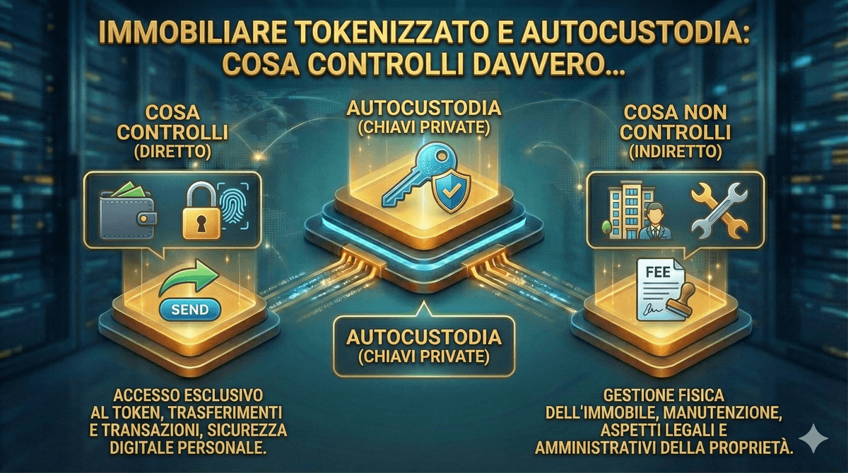 L'autocustodia degli immobili tokenizzati : come funziona davvero 