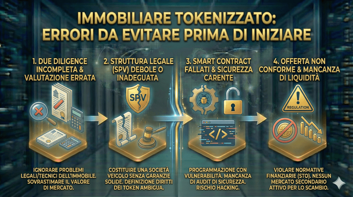 Errori comuni quando si investe in un'immobile tokenizzato
