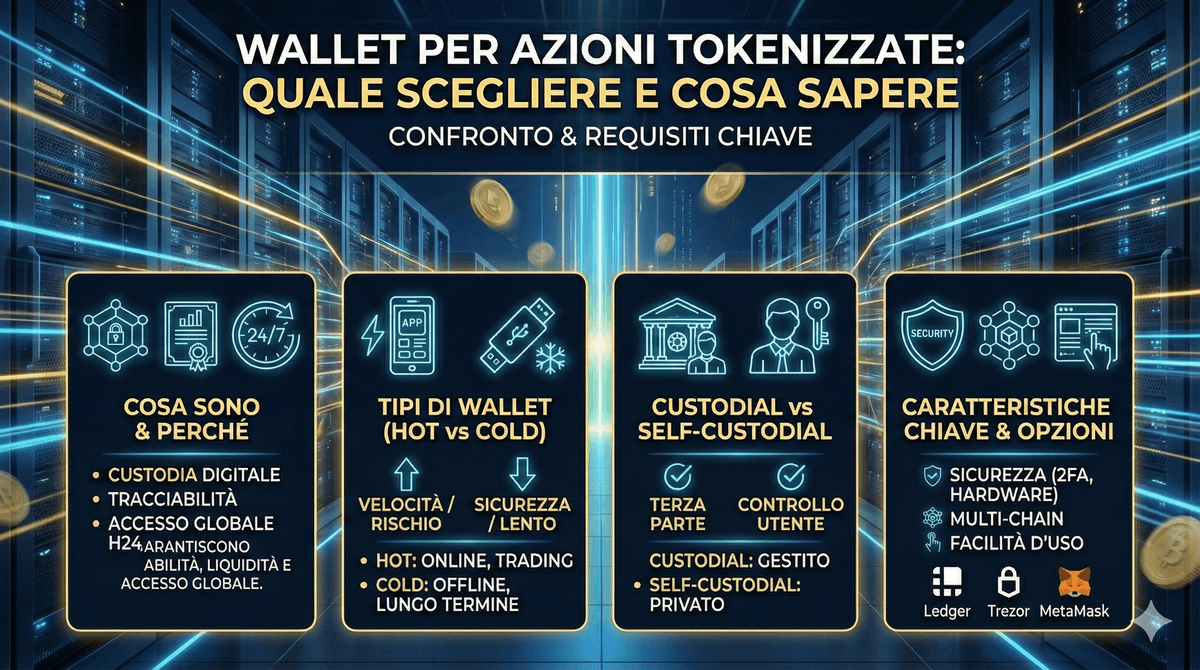 Wallet per azioni tokenizzate: quale scegliere e cosa sapere