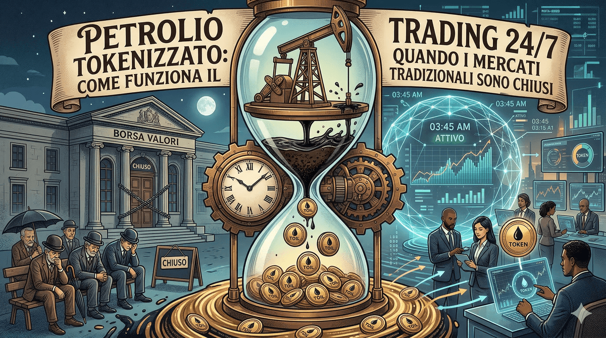 Petrolio tokenizzato: come funziona il trading 24/7 quando i mercati tradizionali sono chiusi