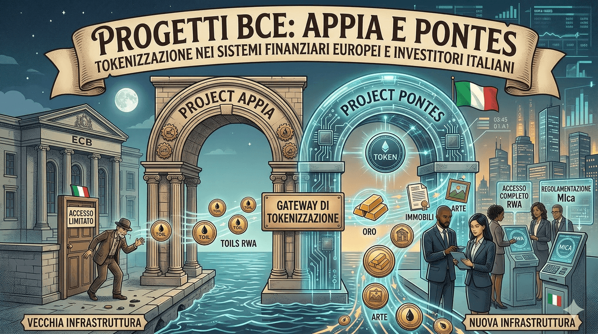 BCE Project Appia e pilot Pontes 2026: cosa cambia per la tokenizzazione in Europa e cosa significa per gli investitori italiani