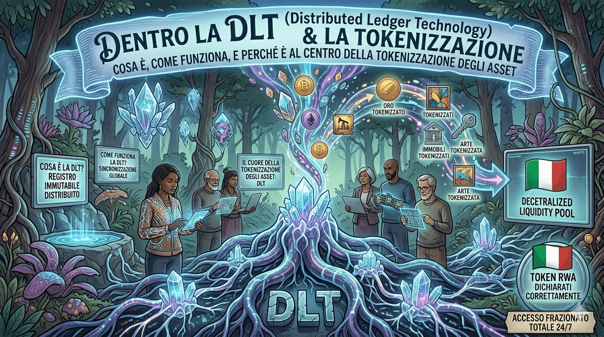 Cos’è la DLT (Distributed Ledger Technology), come funziona e perché è al centro della tokenizzazione degli asset