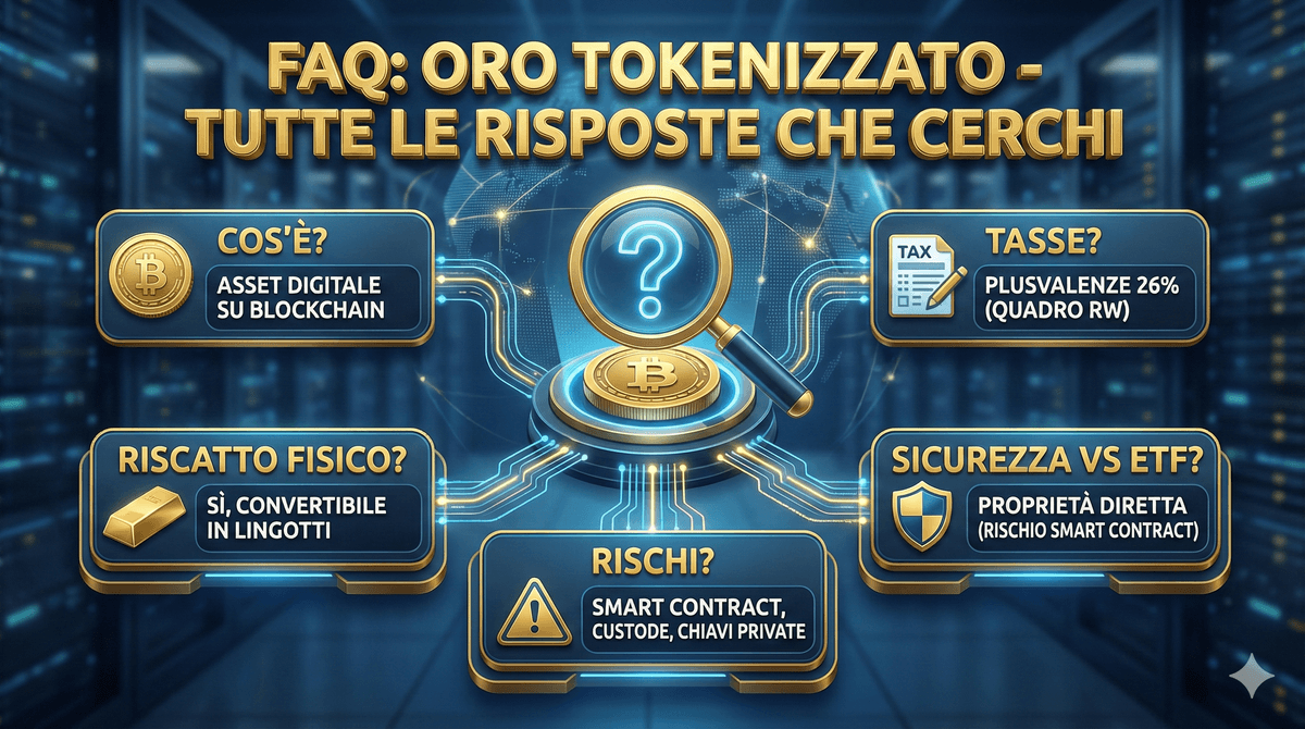 Domande frequenti sull’oro tokenizzato (FAQ complete)