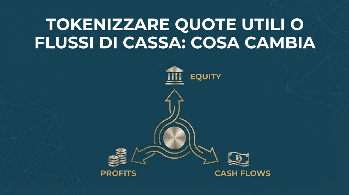 Differenze nel Tokenizzare quote, utili o flussi di cassa
