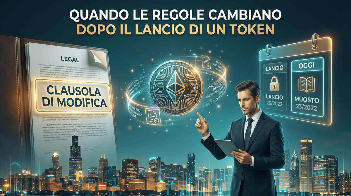 Quando le regole cambiano dopo il lancio di un token in un'azienda tokenizzata (caso reale)