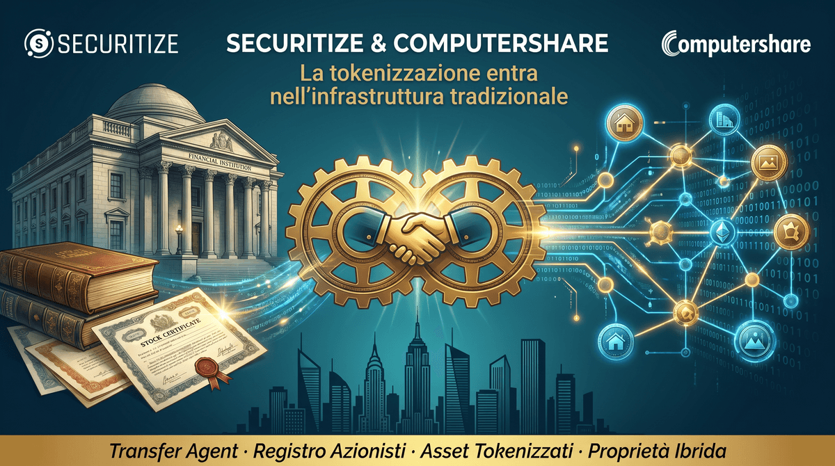Securitize e Computershare: cosa significa davvero questa partnership per la tokenizzazione degli asset reali