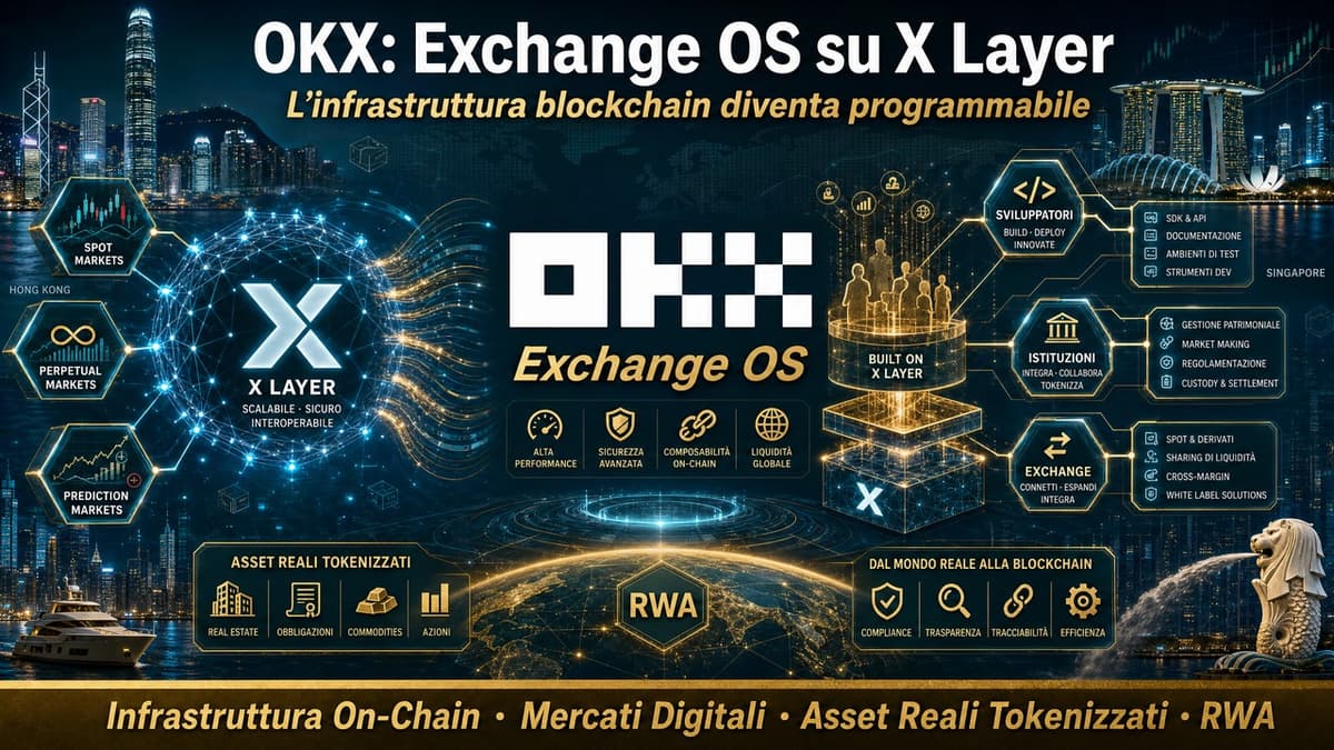 OKX porta la propria infrastruttura on-chain fuori dall'exchange: su X Layer arriva Exchange OS