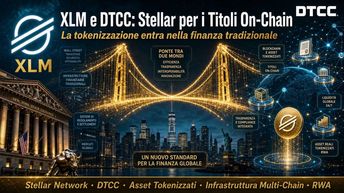 XLM e DTCC: perché Stellar è stata scelta per portare titoli finanziari on-chain