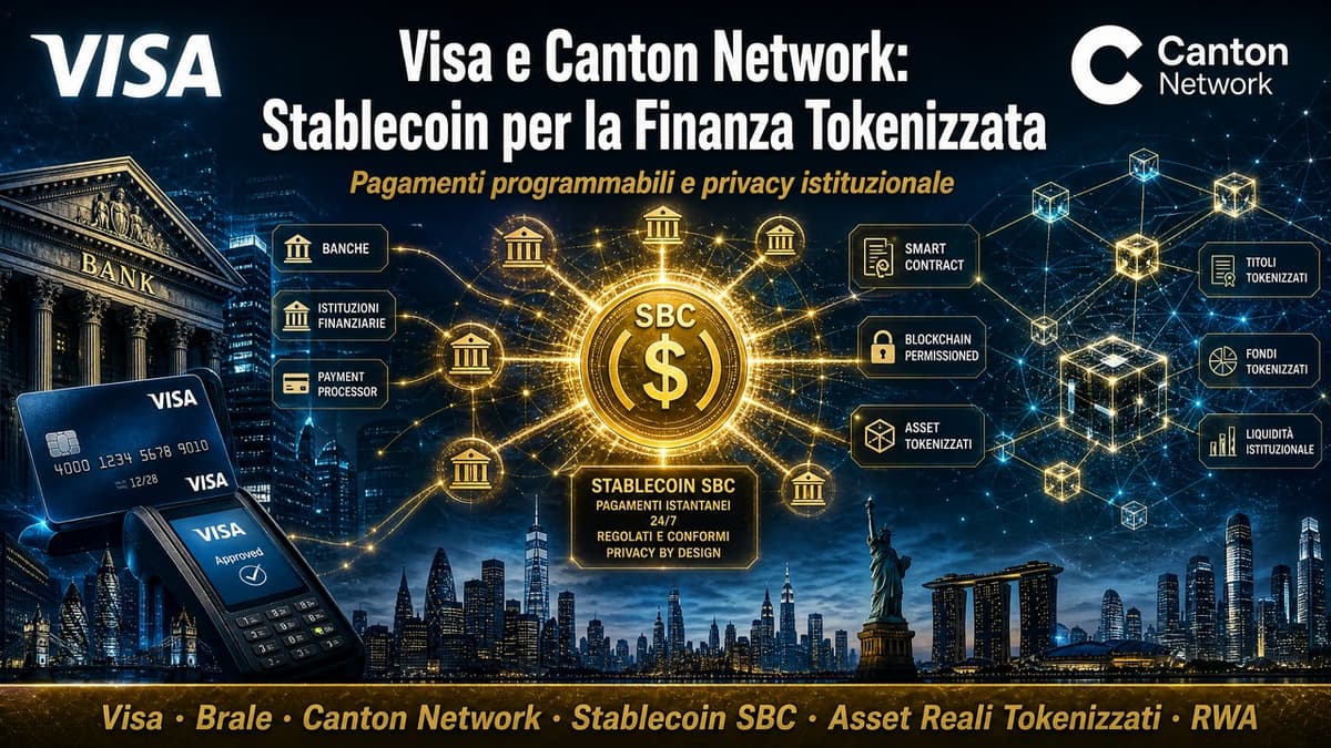 Visa testa pagamenti in stablecoin sulla Canton Network: un nuovo passo per la finanza tokenizzata