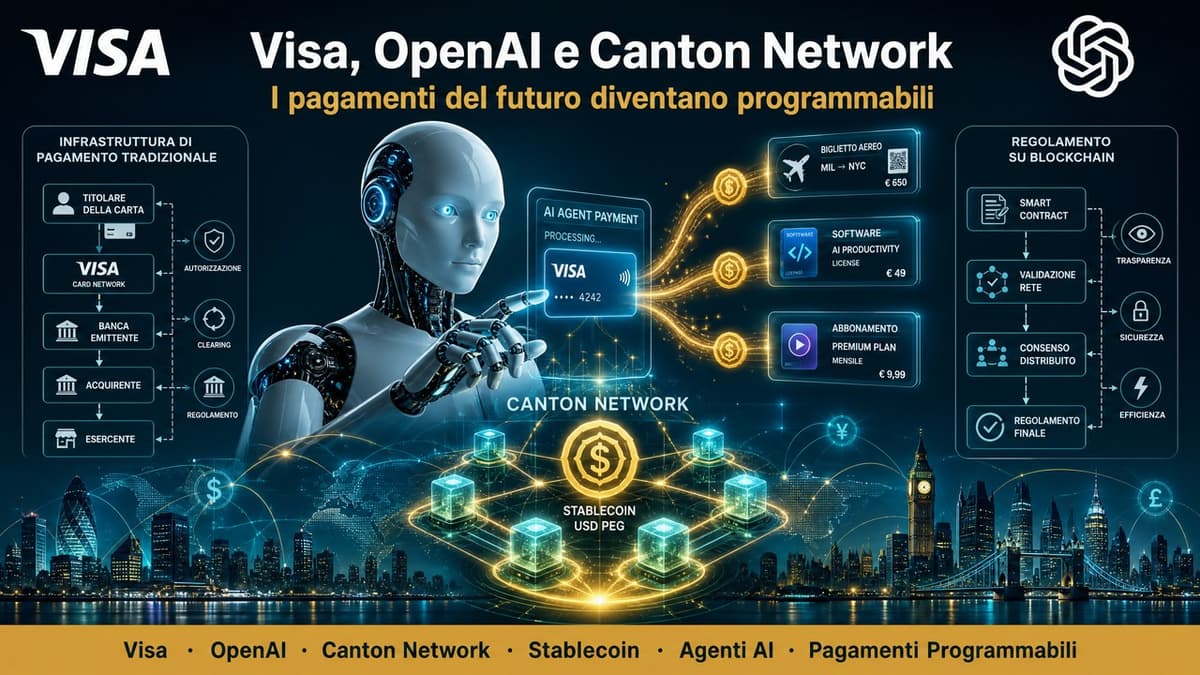 Visa annuncia collaborazione con OPEN AI : i pagamenti del futuro diventano programmabili