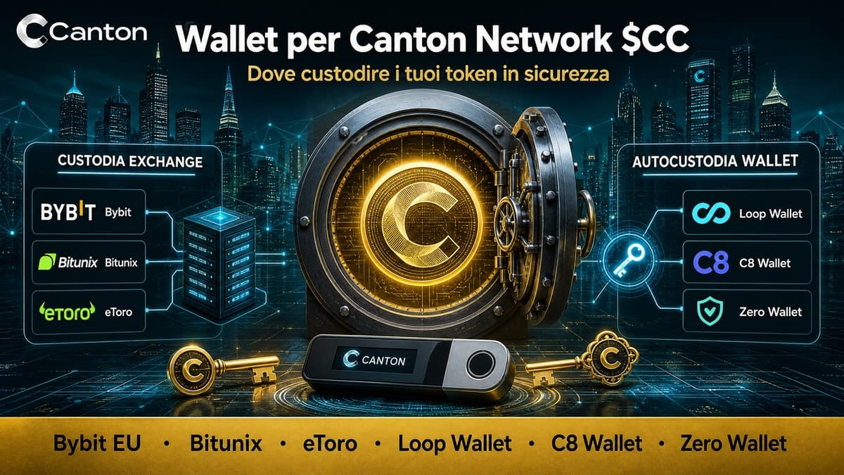 Wallet per Canton Network ($CC): dove custodire i token in sicurezza