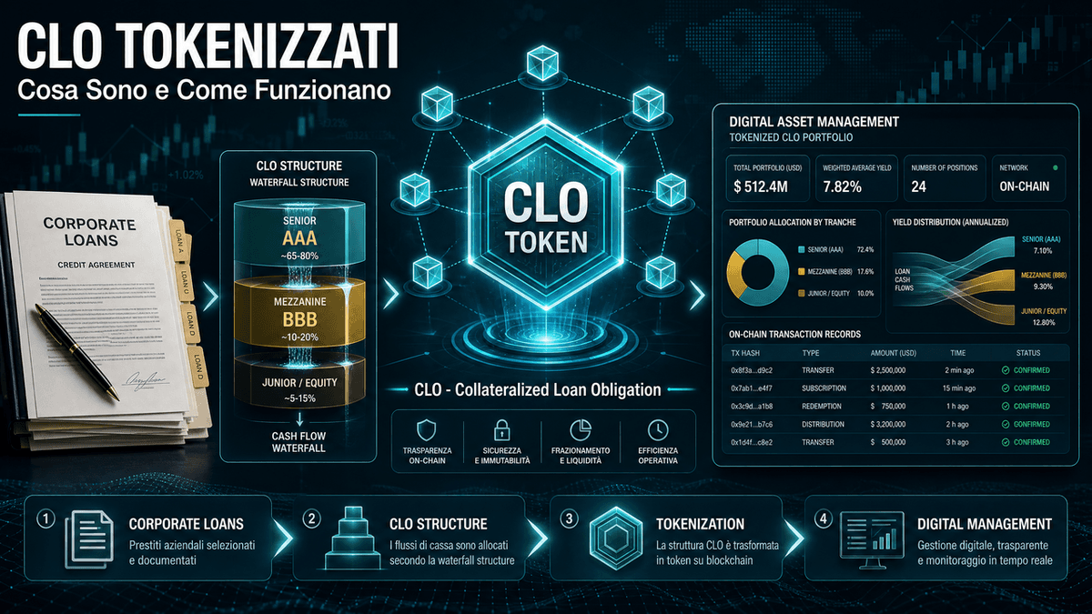 CLO tokenizzati: cosa sono e come funzionano