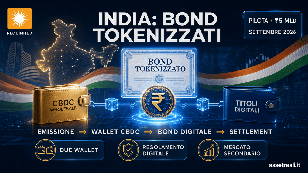 India: prima emissione di bond societari tokenizzati
