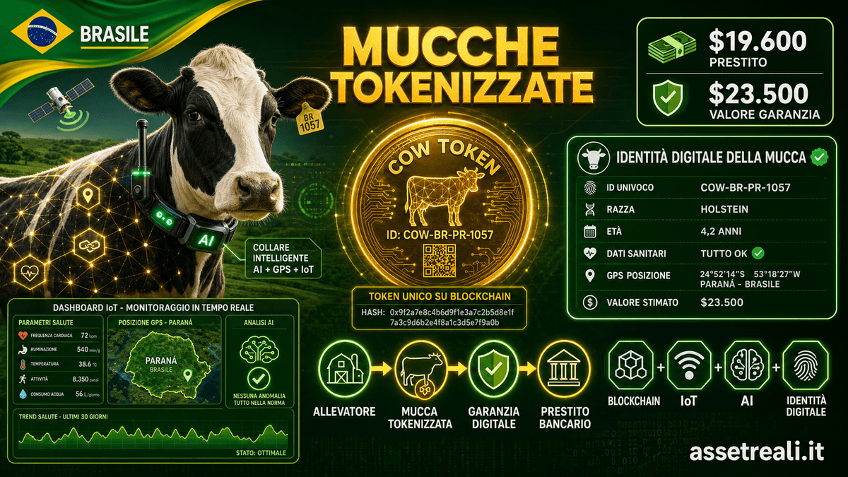 Il Brasile tokenizza le mucche: così gli allevamenti diventano garanzie digitali